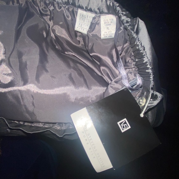 Valerie Stevens silk maxi skirt tulle volume - Picture 3 of 9